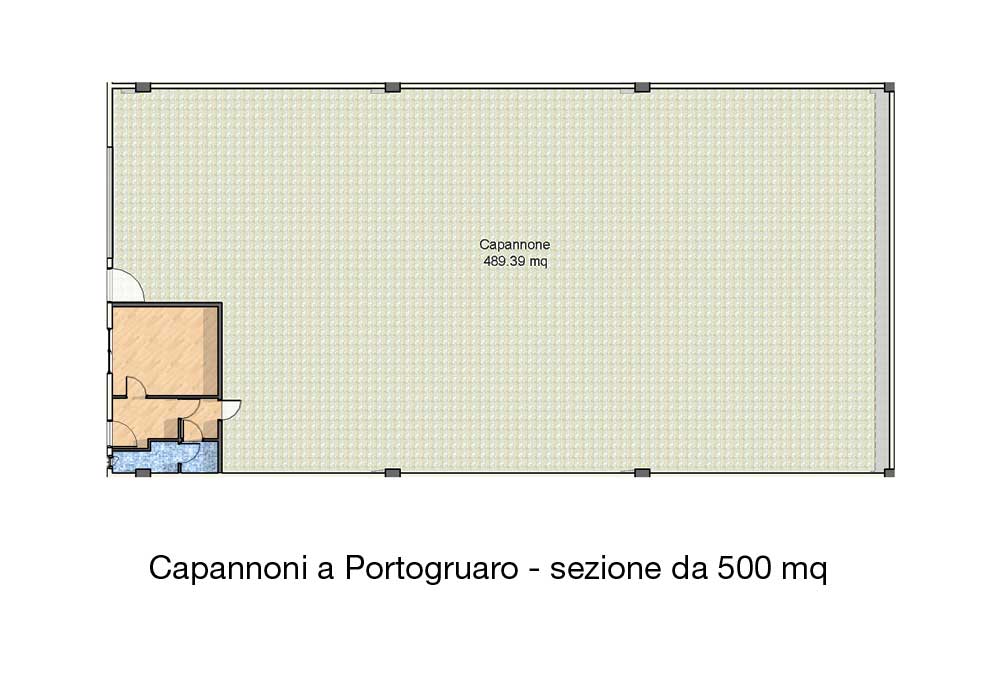 Capannoni in vendita : Capannone in vendita a Portogruaro . Sezione da 500mq