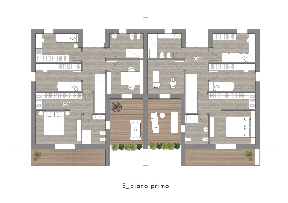 Case in vendita a Casale sul Sile piantina piano primo